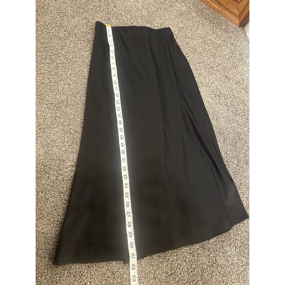 A New Day Black Midi Skirt Slit Women's XS - Picture 5 of 7